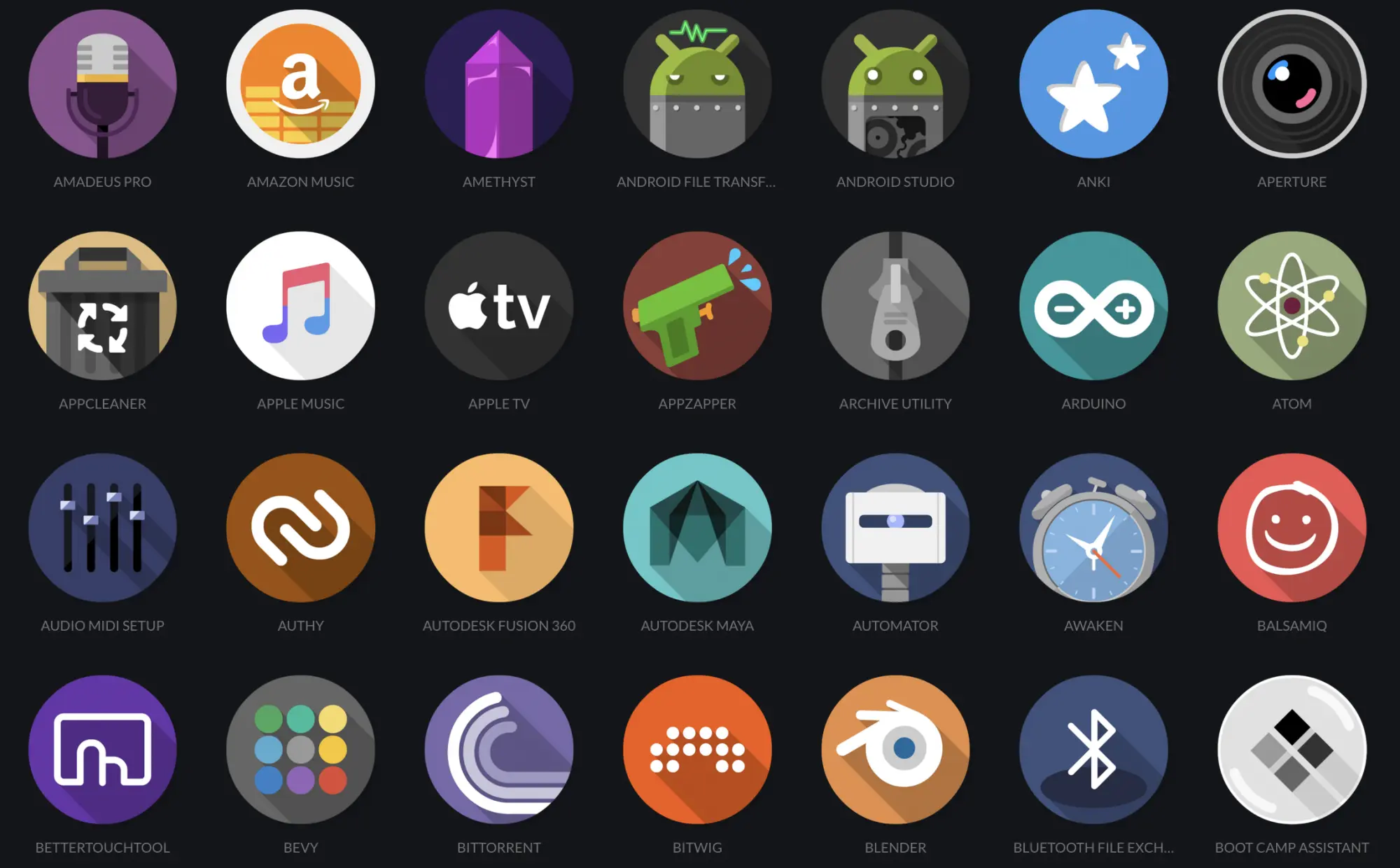 Sample icons from Yoolk